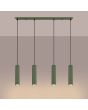 Hanglamp Karbon olijfgroen 81cm