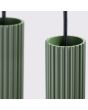 Hanglamp Karbon olijfgroen 81cm