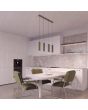 Hanglamp Karbon olijfgroen 81cm