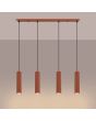 Hanglamp Karbon okerrood 81cm