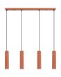 Hanglamp Karbon okerrood 81cm