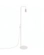 witte vloerlamp Karbon van 160 cm hoog met een geribbeld spotje