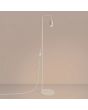 brandende beige leeslamp Karbon van 160 cm hoog met een geribbeld spotje