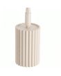 scharnier van het spotje van de beige leeslamp Karbon van 160 cm hoog met een geribbeld spotje
