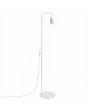 beige leeslamp Karbon van 160 cm hoog met een geribbeld spotje