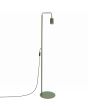 olijfgroene leeslamp Karbon van 160 cm hoog met een geribbeld spotje