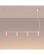 Hanglamp Karbon roze 122cm