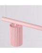 Hanglamp Karbon roze 122cm