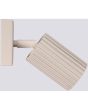 Zijaanzicht Sollux Karbon taupe kleurige spot van 16 cm diep met geribbelde spot met GU10 lamp