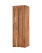 Trio Karuni 263300130 driehoekige houten wandlamp waarbij het licht door een aantal gleuven komt