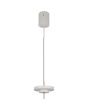 Trio Keaton warm grijze hanglamp met dubbele schijf vormige kap van 20 cm in diameter met geïntegreerde led