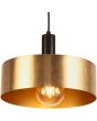 Searchlight Knox 20223-1GO goudkleurige ringvormige hanglamp met  brandende globelamp