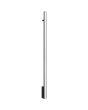 zwarte langwerpige wandlamp Lagom van 119 cm lang met LED unit over de gehele lengte