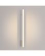 beige langwerpige wandlamp Lagom van 89 cm lang met brandende LED unit over de gehele lengte
