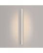 beige langwerpige wandlamp Lagom van 151 cm lang met brandende LED unit over de gehele lengte