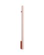okerrood langwerpige wandlamp Lagom van 89 cm lang met LED unit over de gehele lengte