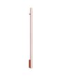 okerrood langwerpige wandlamp Lagom van 119 cm lang met LED unit over de gehele lengte