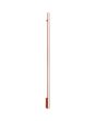 okerrood langwerpige wandlamp Lagom van 151 cm lang met LED unit over de gehele lengte