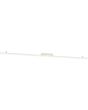 beige langwerpige plafondlamp Lagom van 181 cm lang met kort in het midden onderbroken LED unit over de gehele lengte