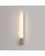 Brandende smalle beige wandlamp Lahti van 50 cm lang met LED voor indirect licht