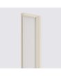 Detailfoto LED unit van de smalle beige wandlamp Lahti van 70 cm lang met LED voor indirect licht