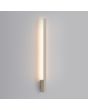 Brandende smalle beige wandlamp Lahti van 90 cm lang met LED voor indirect licht