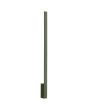 Smalle olijfgroene wandlamp Lahti van 90 cm lang met LED voor indirect licht