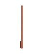Smalle okerrode wandlamp Lahti van 90 cm lang met LED voor indirect licht