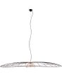 Casalum Lauris schijfvormige hanglamp met een diameter van 200 cm van zwart en goudkleurig metaaldraad