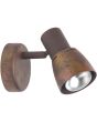 Brilliant Lava 39510/56 oudkoperen metalen spotje met een R50 reflector lampje