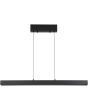 Searchlight Linear zwarte in hoogte verstelbare van 95 tot 150cm uitschuifbare hanglamp met drie LED balken