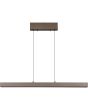 Searchlight Linear in hoogte verstelbare van 95 tot 150cm uitschuifbare koffiebruine hanglamp met drie LED balken