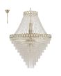 Searchlight Louis Phillipe 1711-102SB grote goudkleurige zakkroonluchter van kristal met een diameter van 100cm