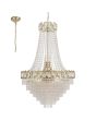 Searchlight Louis Phillipe 1711-11SB goudkleurige zakkroonluchter van kristal met een diameter van 54cm