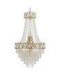 Searchlight Louis Phillipe 1611-6SB kristallen zakkroonluchter met goudkleurige details