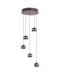 Hanglamp Meteor LED zwartnikkel 38cm
