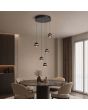 Hanglamp Meteor LED zwartnikkel 38cm
