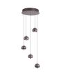 Hanglamp Meteor LED zwartnikkel 38cm