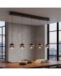 Hanglamp Meteor LED zwartnikkel 115cm