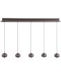 Hanglamp Meteor LED zwartnikkel 115cm