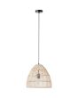 Brilliant Minster hanglamp met een diameter van 34,5 cm van gevlochten rotan