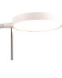 Trio Monza 423310131 detailfoto van de ronde kop met LED paneel van de witte leeslamp