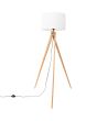 Sollux Natt houten tripod van 140 cm hoog met een witte kap van textiel met een diameter van 40 cm