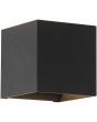 Wandlamp Newton up-down zandzwart 10cm