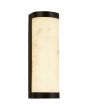 Searchlight Nile 10887BK brandende badkamerlamp met kap van resin met marmerlook