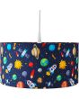 Niermann Ruimte 1003 blauwe hanglamp met ruimte figuren