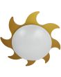 Niermann Zon 6511 goudkleurige plafondlamp met zonnestralen