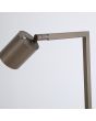 Searchlight Office EU24109LT detailfoto van de draaibare kop met schakelaar van de koffiebruine leeslamp met spotje met klikschakelaar op de kop