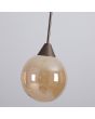 Hanglamp Opus Lux LED brons champagneglas 40cm