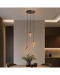 Hanglamp Opus Lux LED brons champagneglas 40cm
